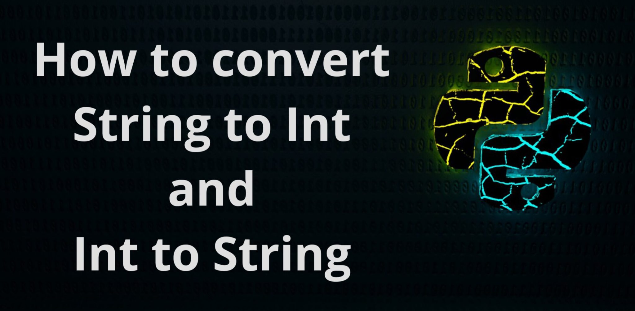 Python String To Int And Int To String Python Type Conversion Tutorial